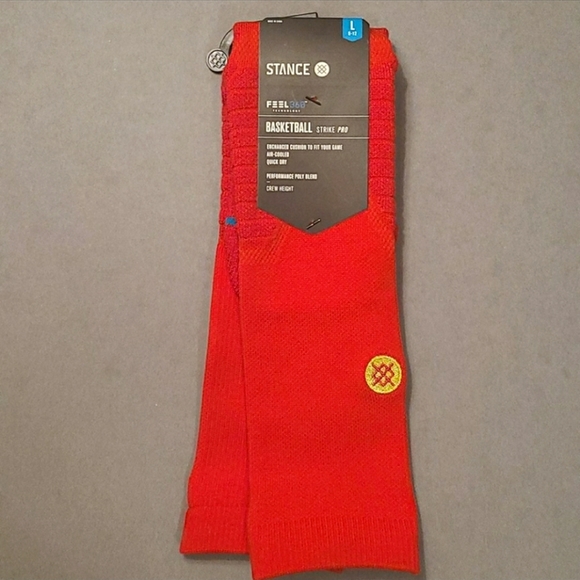 Stance socks Fusion crew Basketball-Red
